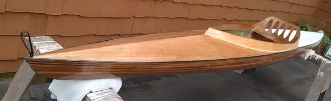 wooden kayak