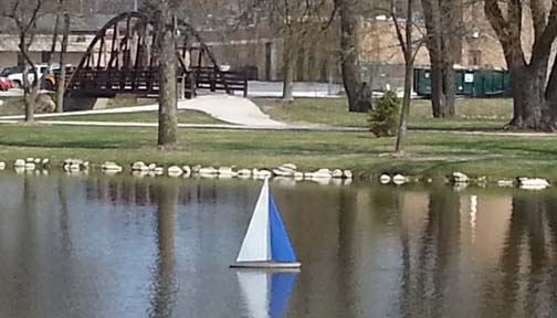 wooden sailboat toy