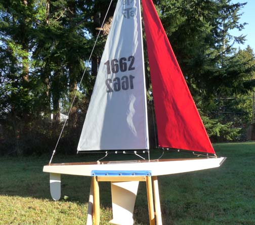 wooden sailboat