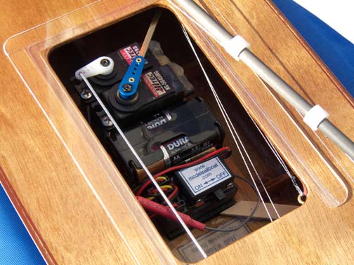 wooden model sailboat