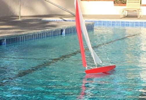 wooden sailboat