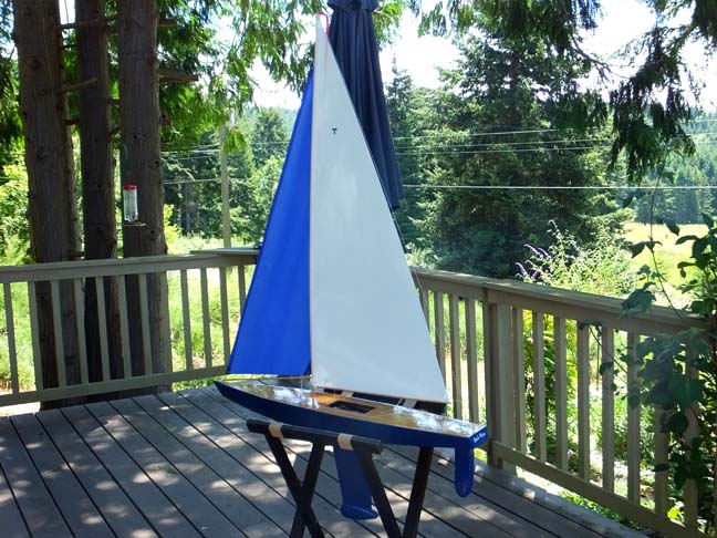 wooden sailboat toy