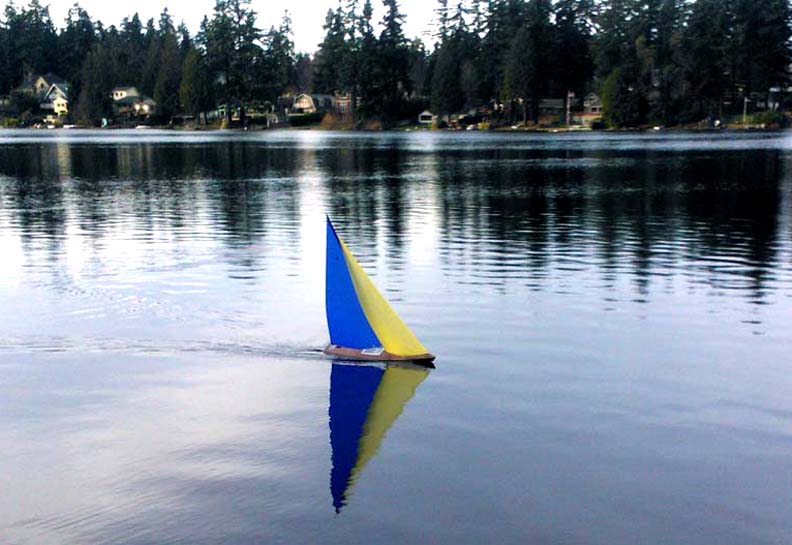 RC model sailboat