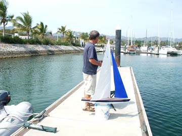 model remote-controlled sailboat