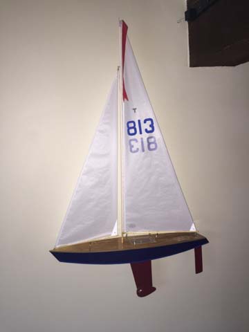 wooden sailboat model