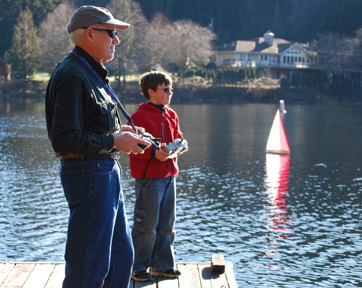 radio control sailboats Lake Samish