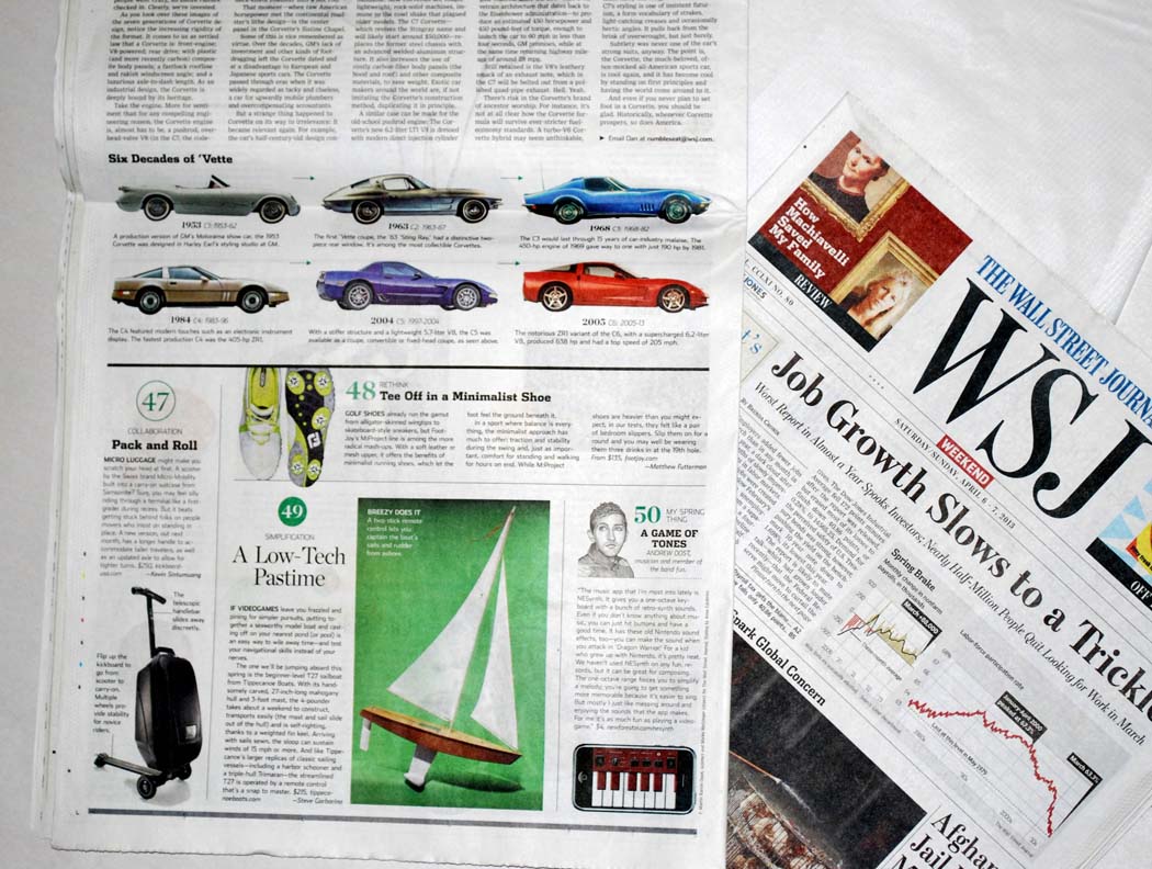 rc sailboat in Wall Street Journal