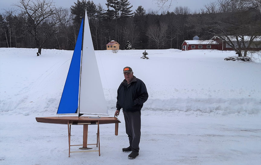 t65 big model sail boat sailing winter project