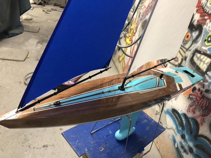 custom t37 rc racing sloop build sail model yacht