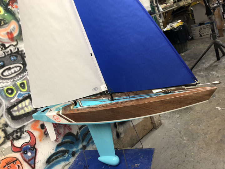 custom t37 rc racing sloop build sail model yacht