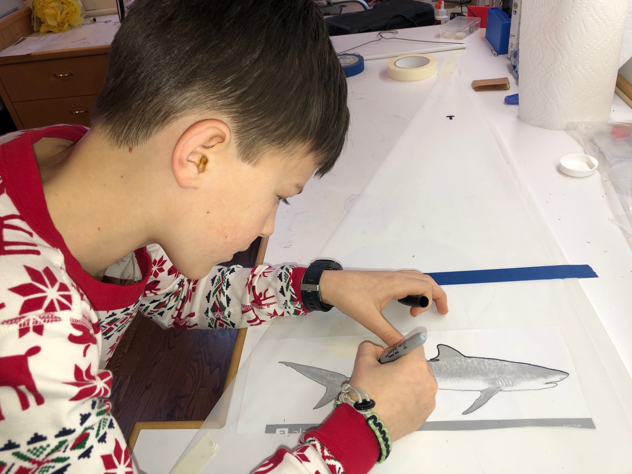 model sail boat building with kids fun project